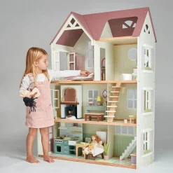 Tender Leaf Dollhouses|Wooden Toys < Mulberry Mansion Large Wooden Dollhouse