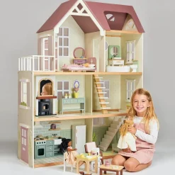 Tender Leaf Dollhouses|Wooden Toys < Mulberry Mansion Large Wooden Dollhouse