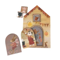 Egmont Puzzles|Wooden Toys < Multi Layered Wooden Puzzle - Animal Friends