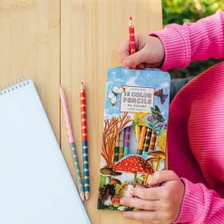eeBoo 4 Years|3 Years < Mushroom-Themed Double-Sided Colored Pencils