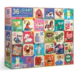eeBoo Early Learning|5 Years < My Farm Alphabet Giant Puzzle