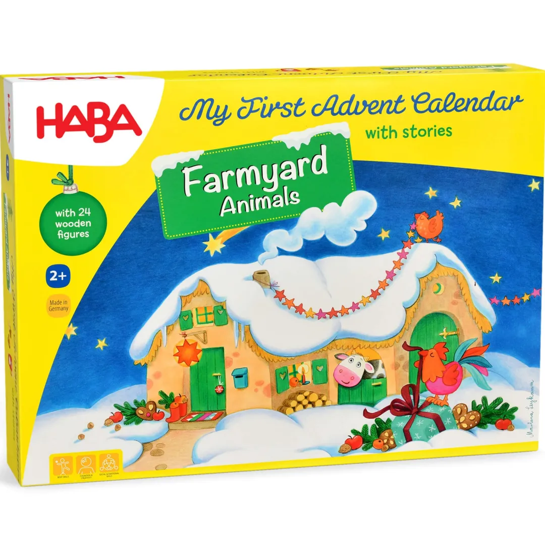 HABA 4 Years|2 Years < My First Advent Calendar - Farmyard Animals