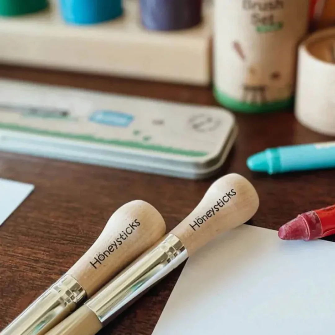 Honeysticks 2 Years|4 Years < My First Paint Brush Set - 3 Pack