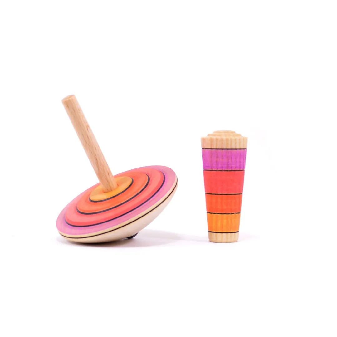 Mader Wooden Toys|4 Years < My First Top with Starter