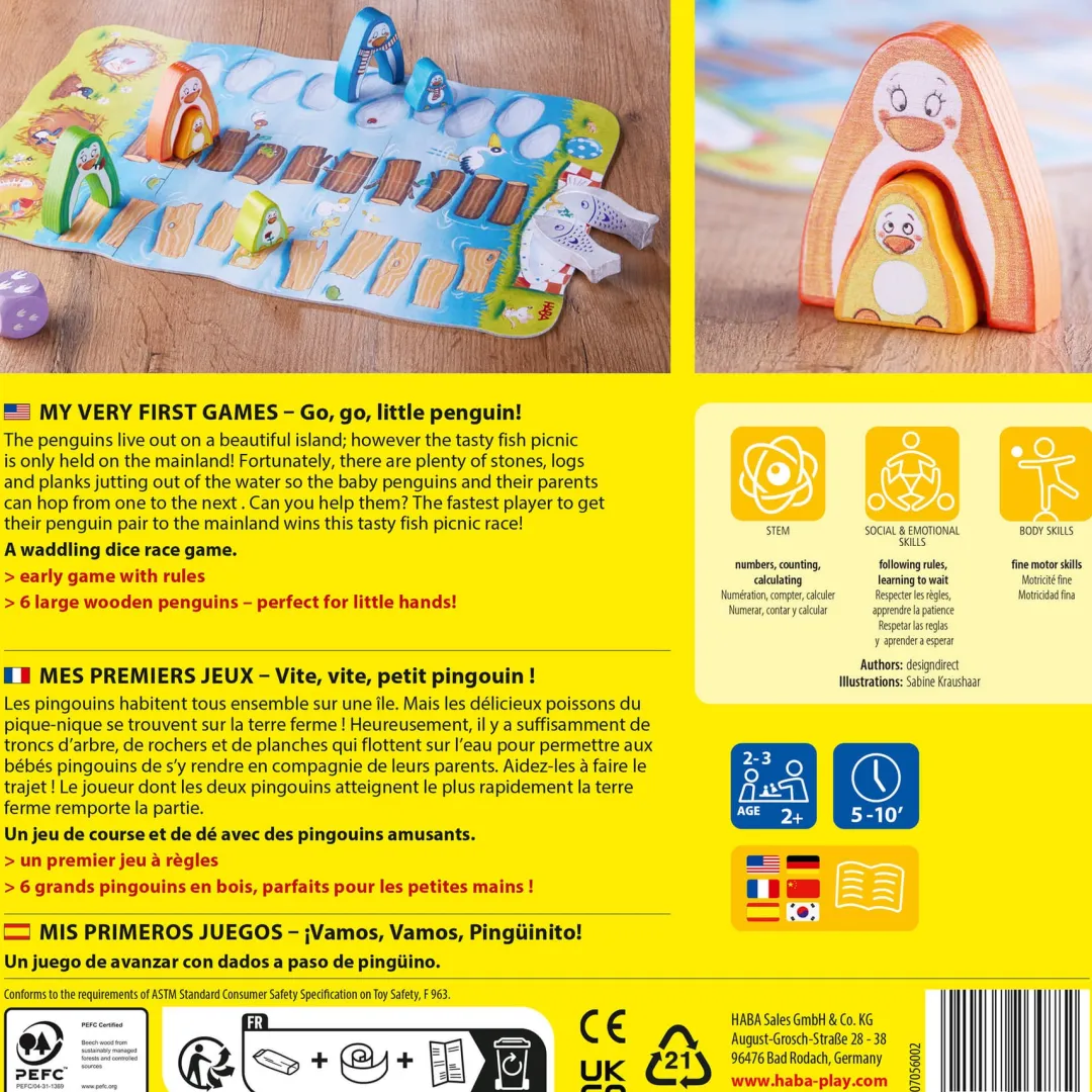 HABA Early Learning|Games < My Very First Games – Go, Go, Little Penguin!