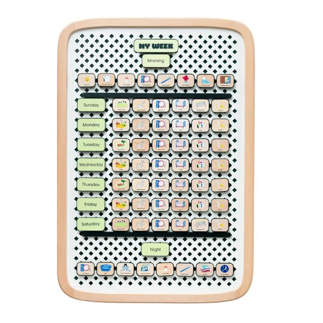 Charmspring Early Learning|4 Years < My Week Springboard - School-Age Wood