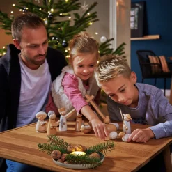 HABA Wooden Toys|4 Years < Natural Wood Nativity Set