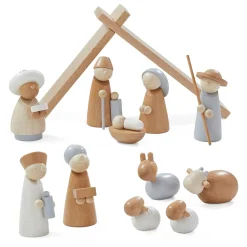 HABA Wooden Toys|4 Years < Natural Wood Nativity Set
