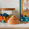 Grimm's Spiel u0026 Holz 12-24 Months|Wooden Toys < Natural Wood Nesting Bowl Set