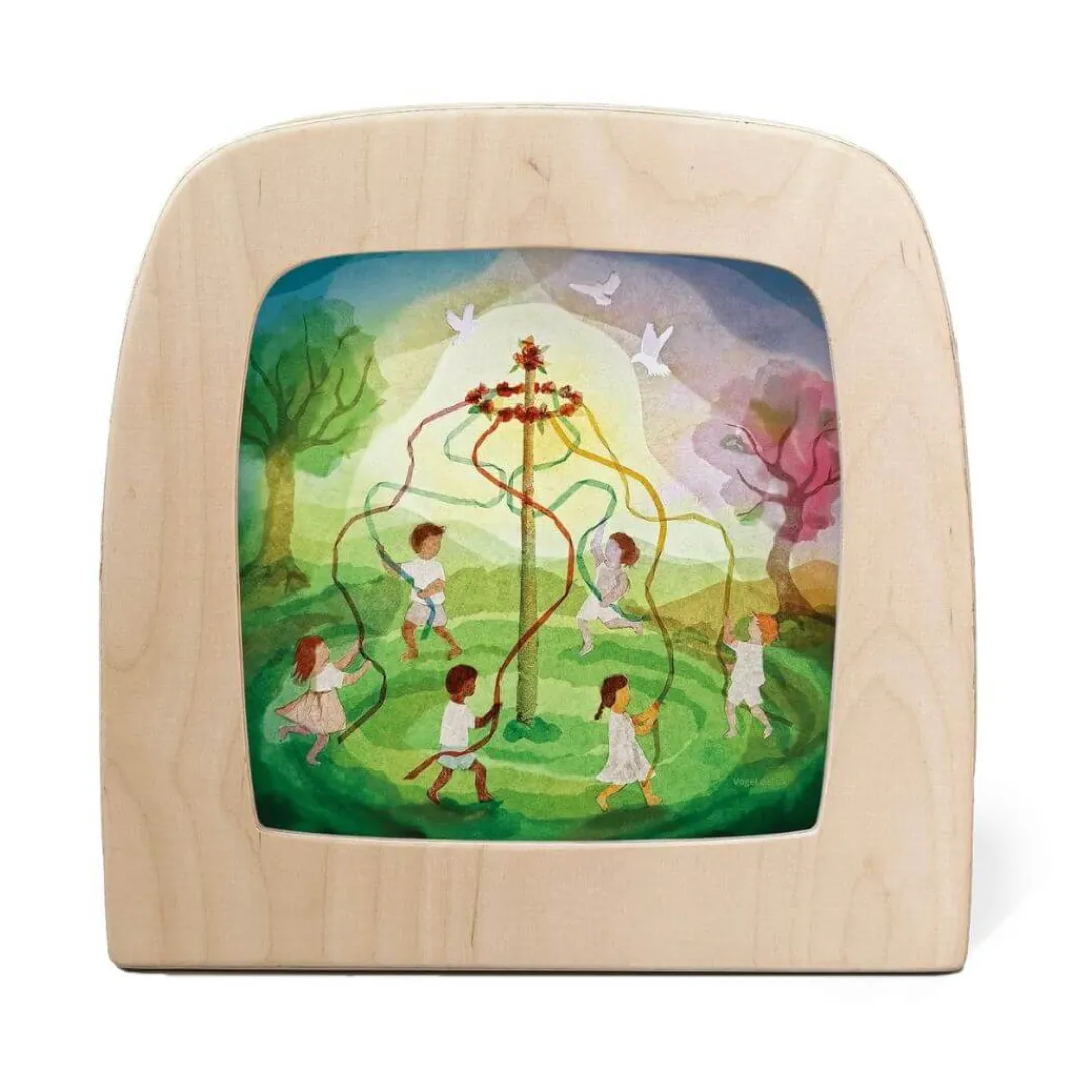 Toverlux Fairies & Gnomes|Summer Nature Table < Night Light Transparency - Vogel Geluk Collection