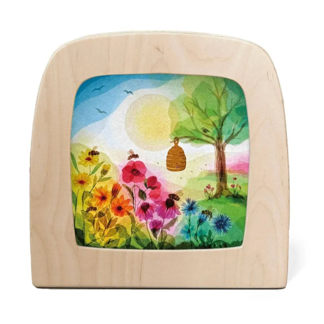 Toverlux Fairies & Gnomes|Summer Nature Table < Night Light Transparency - Vogel Geluk Collection