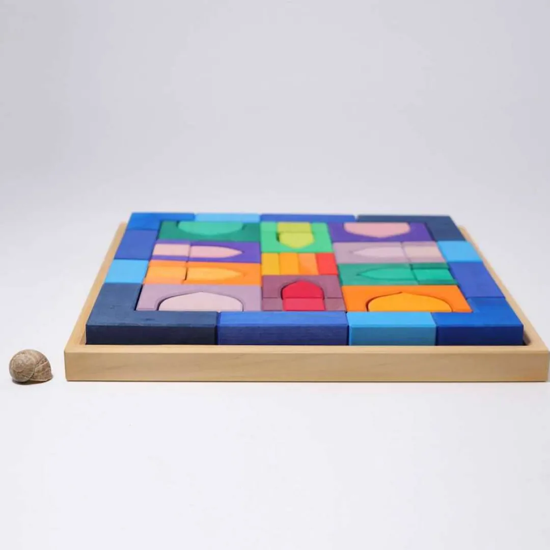 Grimm's Spiel u0026 Holz Wooden Toys|4 Years < 1001 Nights Wooden Blocks Building Set