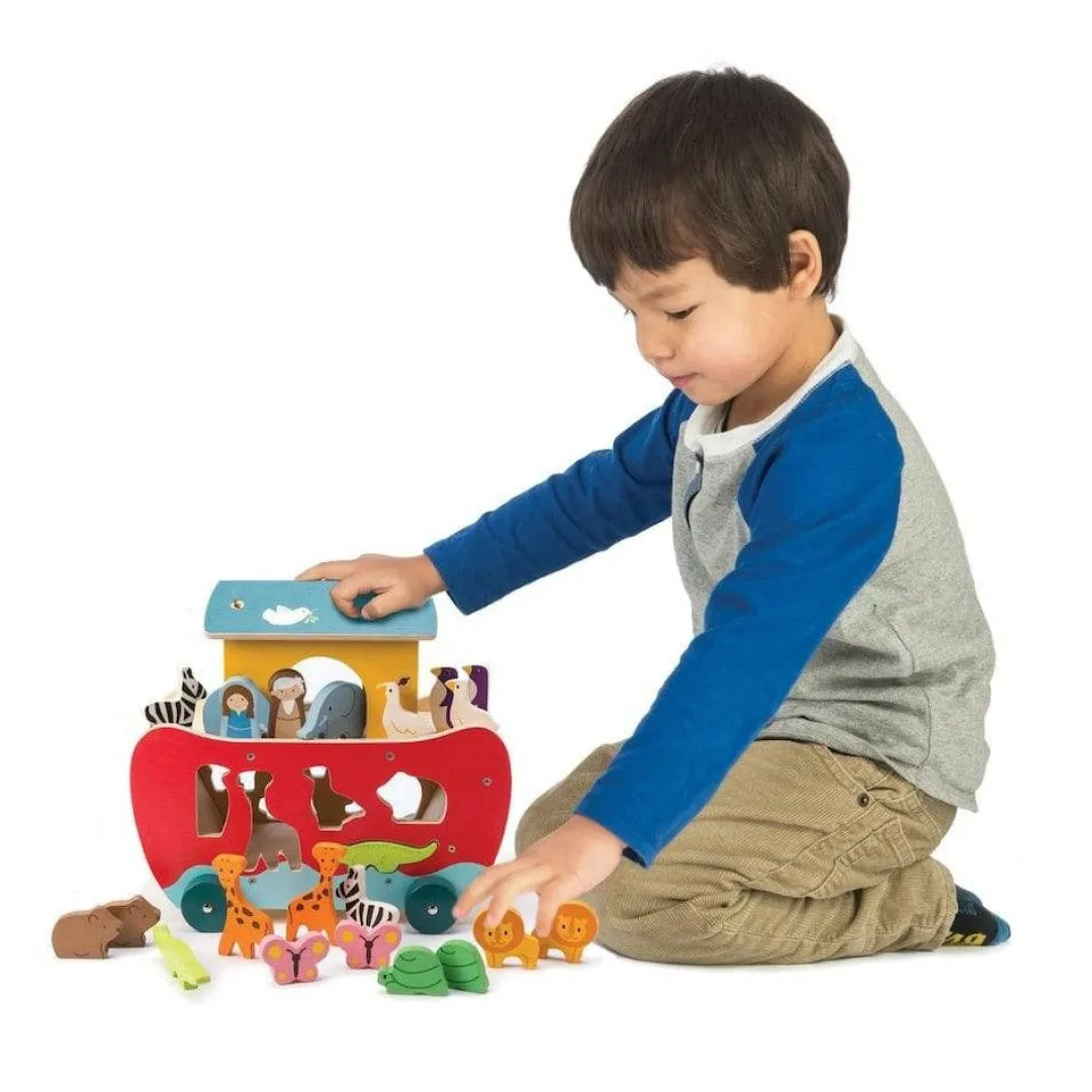 Tender Leaf Toys Baby Walkers & Pull Toys|Wooden Toys < Noah's Ark Shape Sorter