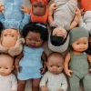 Miniland Dolls|4 Years < Oatmeal Knit Doll Pajamas - 15''