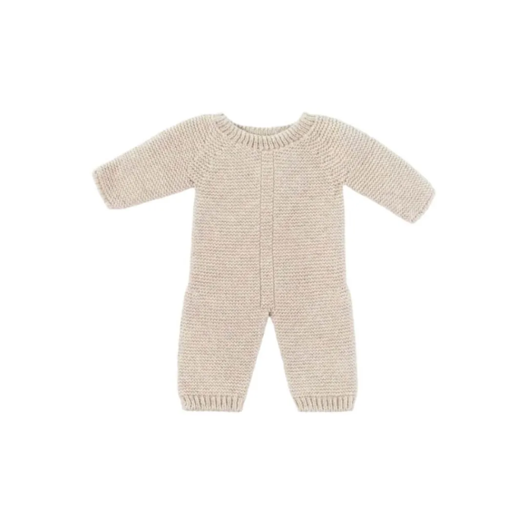 Miniland Dolls|4 Years < Oatmeal Knit Doll Pajamas - 15''
