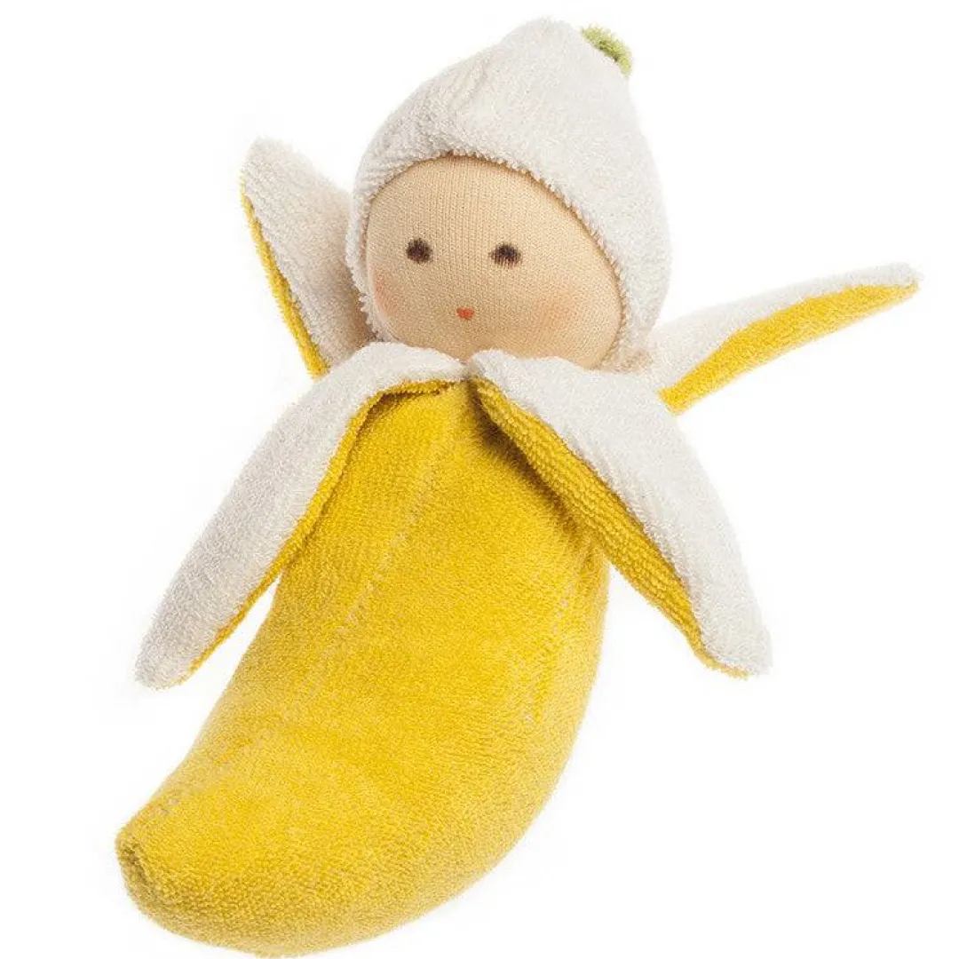 Nanchen 12-24 Months|Dolls < Organic Rattle Doll - Banana