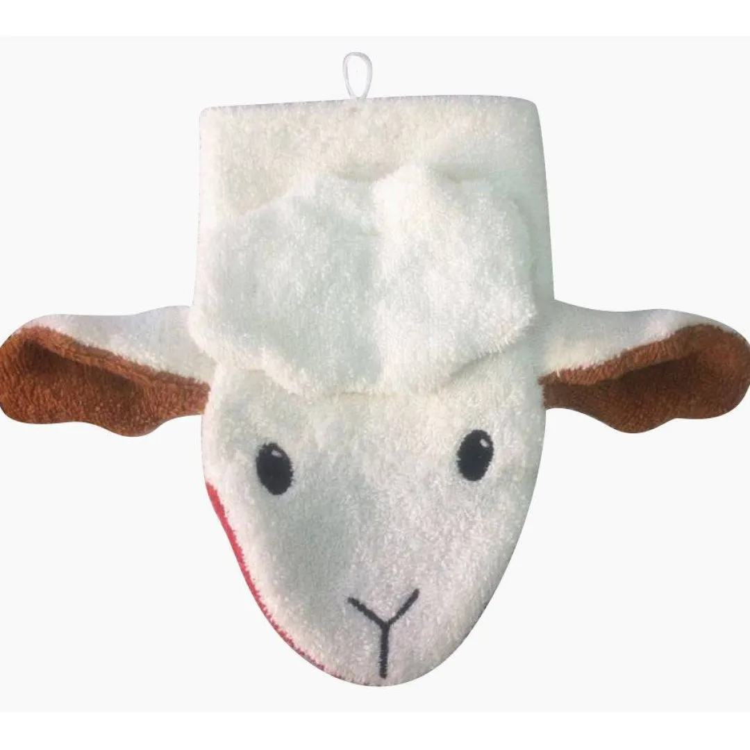 Furnis 12-24 Months|2 Years < Organic Sheep Washcloth Hand Puppet