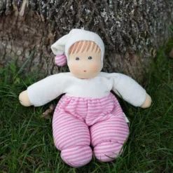 Nanchen 12-24 Months|Dolls < Organic Waldorf Baby Doll - Pink (Multiple Skin Tones)