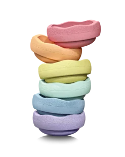 Stapelstein® Outdoor Toys|12-24 Months < Original Rainbow Balance and Stepping Stone Set