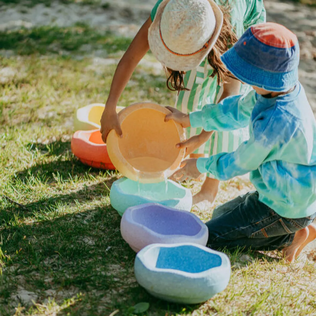 Stapelstein® Outdoor Toys|12-24 Months < Original Rainbow Balance and Stepping Stone Set