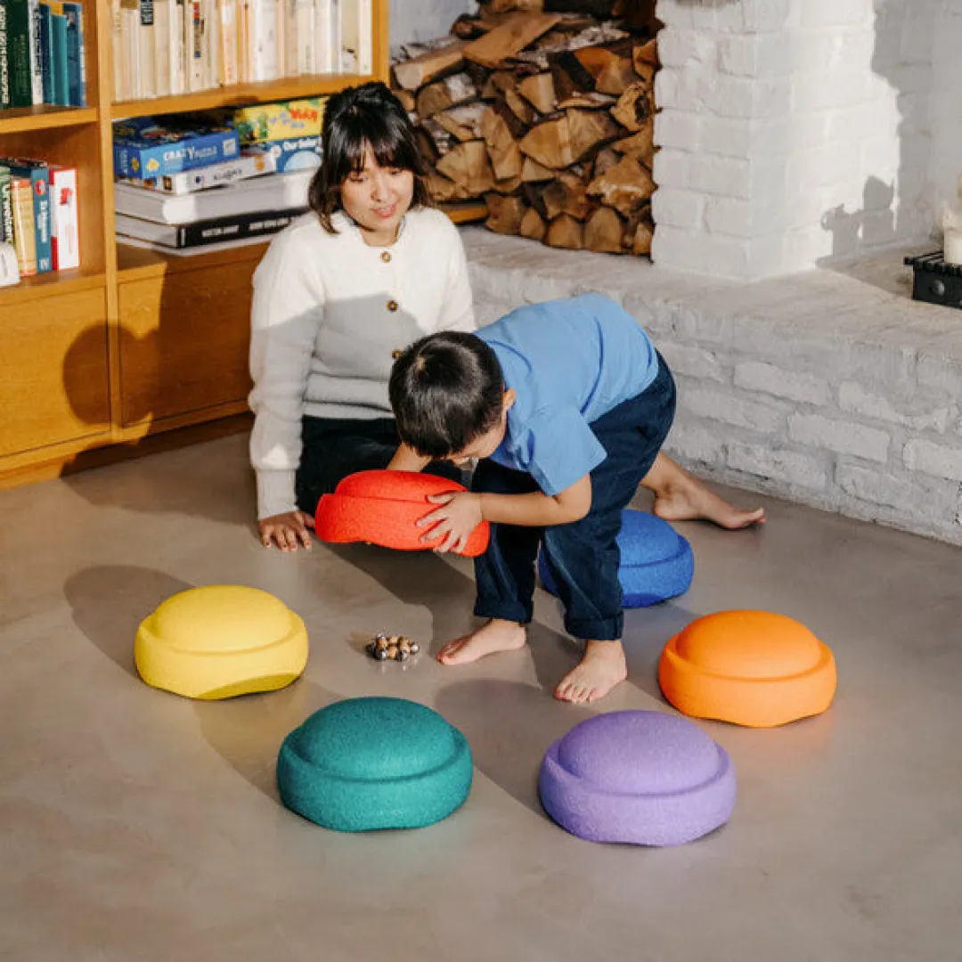 Stapelstein® Outdoor Toys|12-24 Months < Original Rainbow Balance and Stepping Stone Set