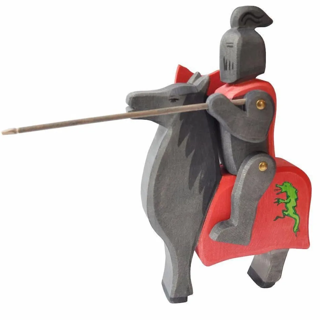 Ostheimer Wooden Toys|4 Years < Black Knight on Red Horse