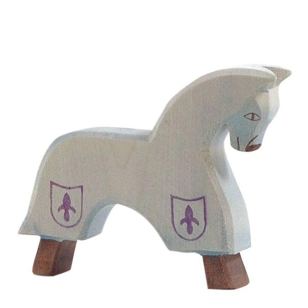 Ostheimer Dolls|Wooden Toys < Blue Riding Knight with Horse