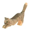 Ostheimer Wooden Toys|4 Years < Cat, Gray Striped, Jumping