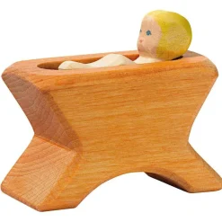 Ostheimer Dolls|Wooden Toys < Nativity Crib with Infant