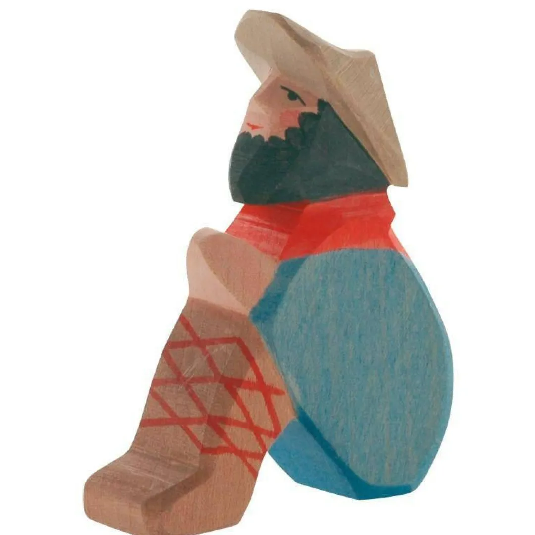 Ostheimer Dolls|Wooden Toys < Nativity Shepherd Sitting