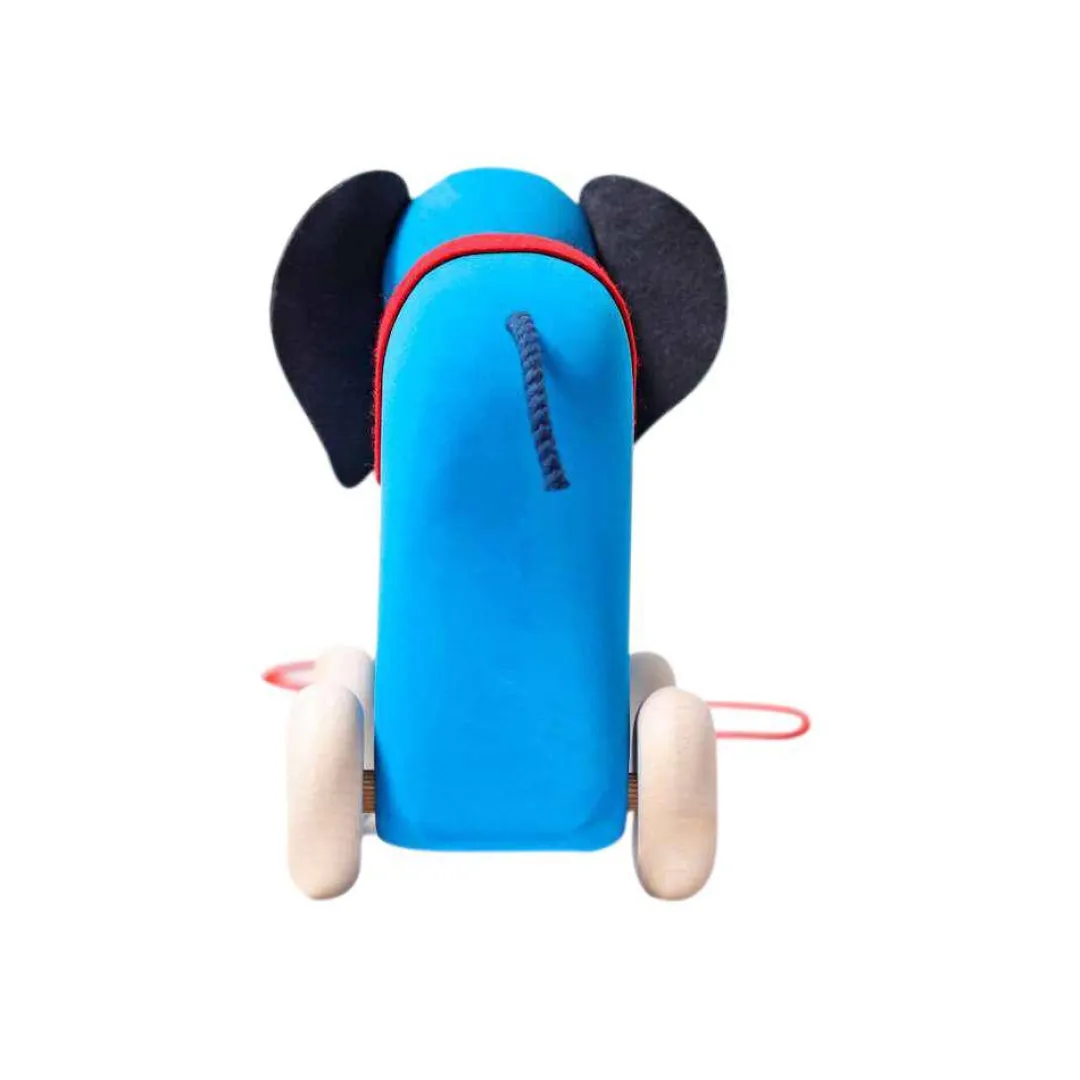 Grimm's Spiel u0026 Holz 12-24 Months|Wooden Toys < Otto the Elephant - Wooden Pull-Toy