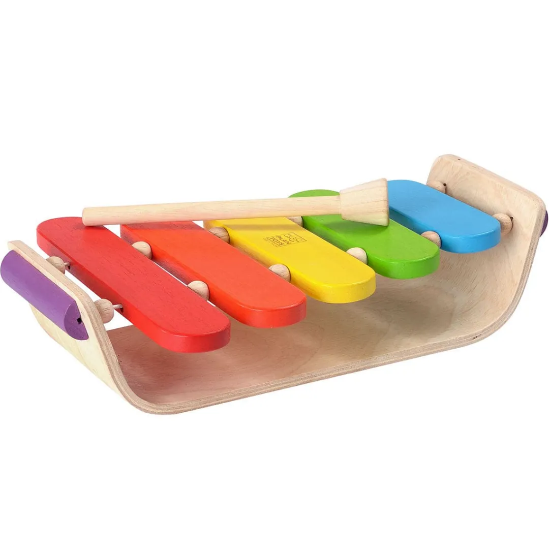 PlanToys 12-24 Months|Wooden Toys < Oval Xylophone