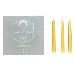 The Moonlit Hive Waldorf Home < 12 pack Maine-Made Beeswax Candles
