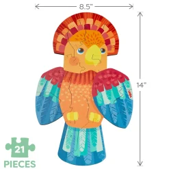 HABA Wooden Toys|4 Years < Parrot 2-in-1 Wooden Puzzle