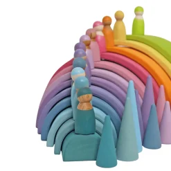 Grimm's Spiel u0026 Holz 12-24 Months|Dolls < 12 Pastel Wooden Peg Dolls