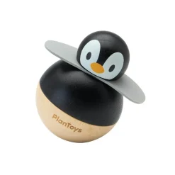 PlanToys 12-24 Months|Wooden Toys < Penguin Wobbling Toy
