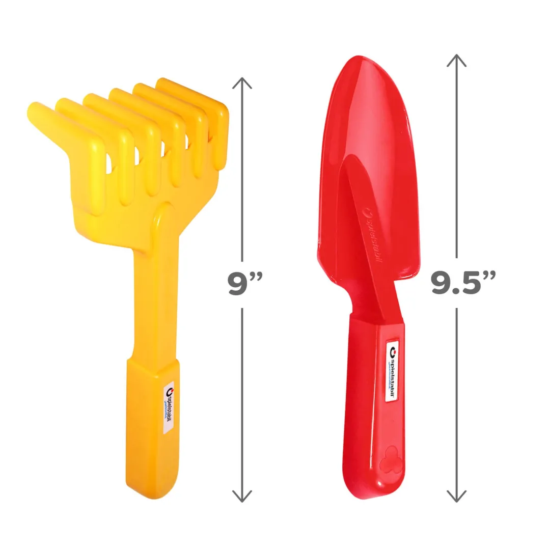 Spielstabil Outdoor Toys|4 Years < 2 Piece Garden Set - Includes Hand Rake & Shovel