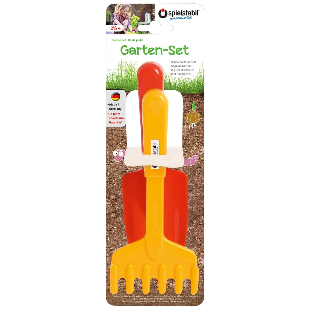 Spielstabil Outdoor Toys|4 Years < 2 Piece Garden Set - Includes Hand Rake & Shovel