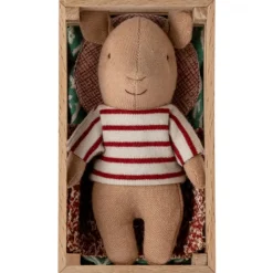 Maileg 6 Years|4 Years < Piglet in a Wooden Box- Red