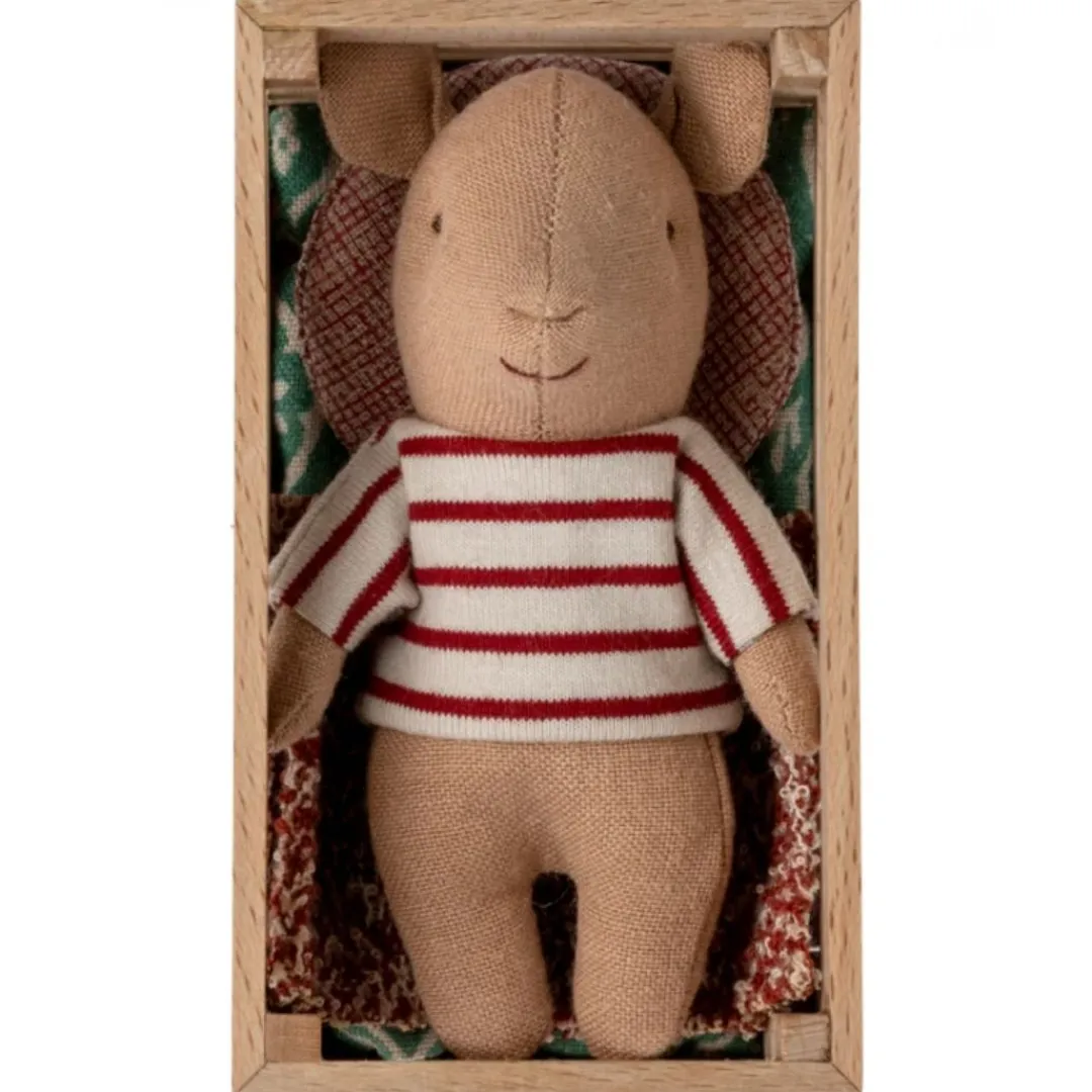 Maileg 6 Years|4 Years < Piglet in a Wooden Box- Red
