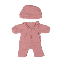 Miniland 4 Years|3 Years < Pink Doll Pajamas and Hat - 12"