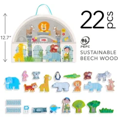HABA 12-24 Months|Wooden Toys < Play World at the Zoo Set