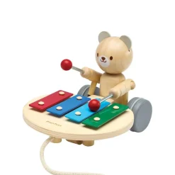 PlanToys USA 12-24 Months|Baby Walkers & Pull Toys < Pull Along Musical Bear