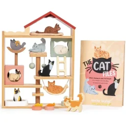 Tender Leaf Toys Wooden Toys|4 Years < Purrfect Stay Cat Hotel Playset