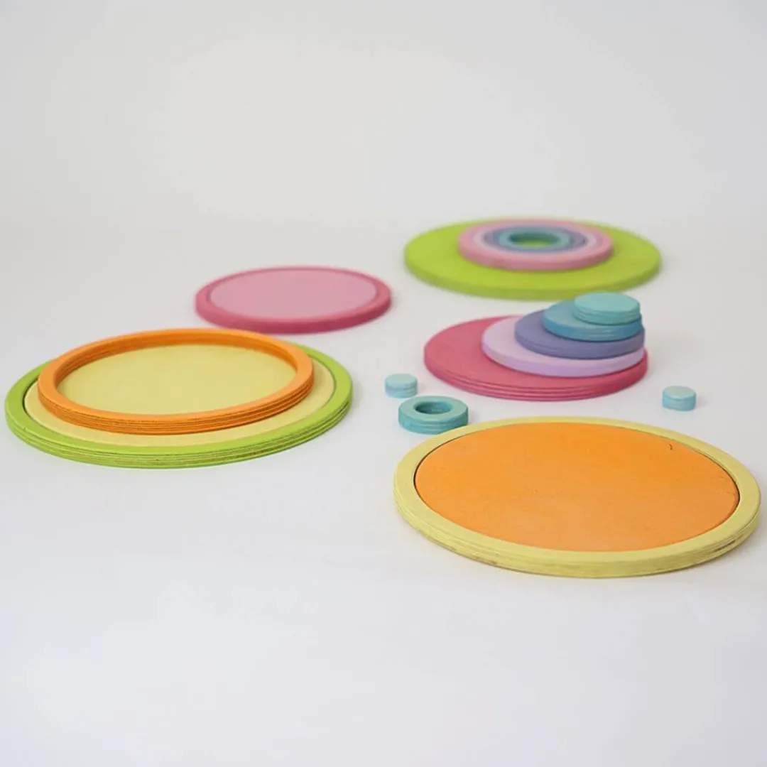 Grimm's Spiel u0026 Holz Marble & Ball Runs|Wooden Toys < Circles and Rings Set