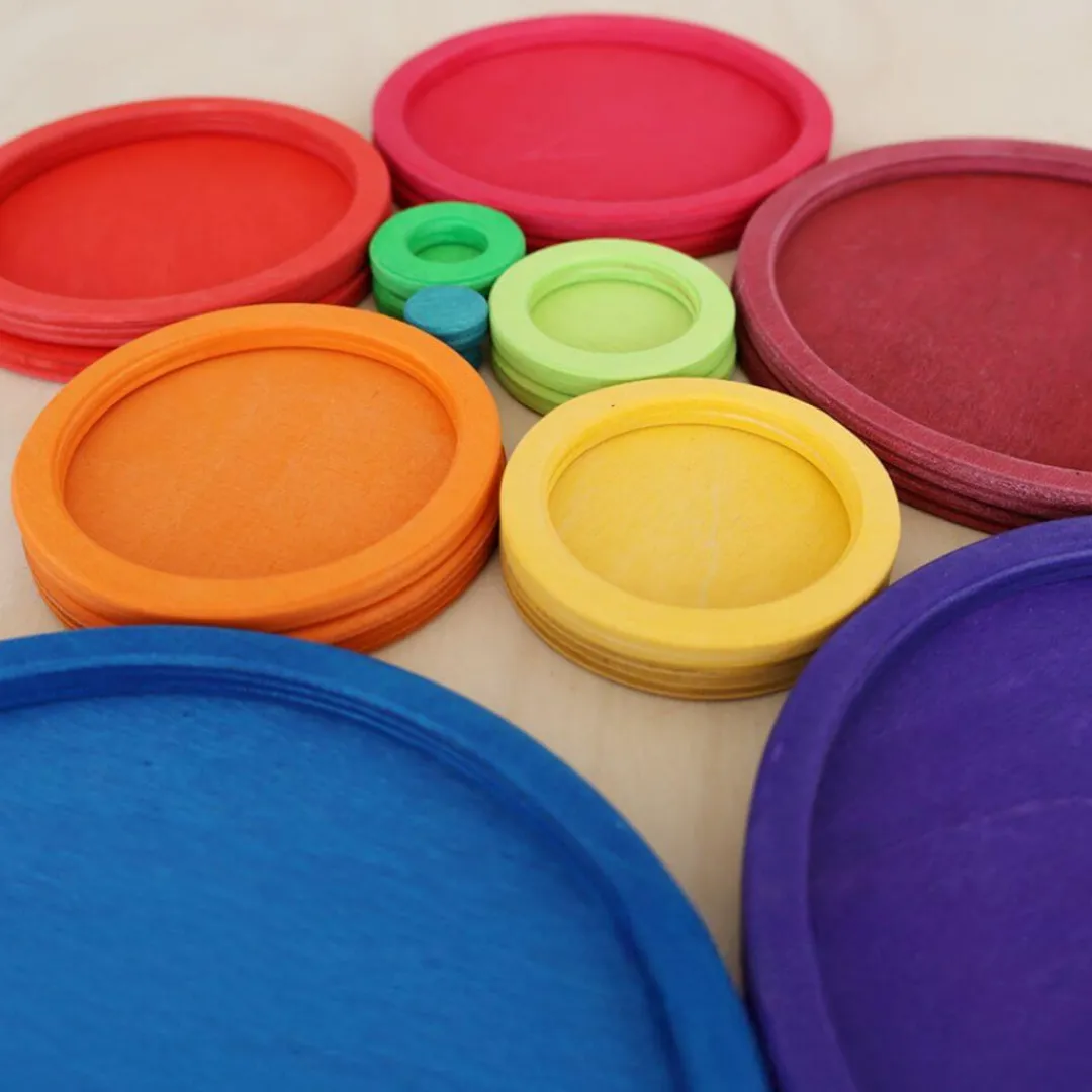 Grimm's Spiel u0026 Holz Marble & Ball Runs|Wooden Toys < Circles and Rings Set