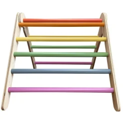 Bella Luna Toys 12-24 Months|Wooden Toys < Rainbow Climbing Triangle