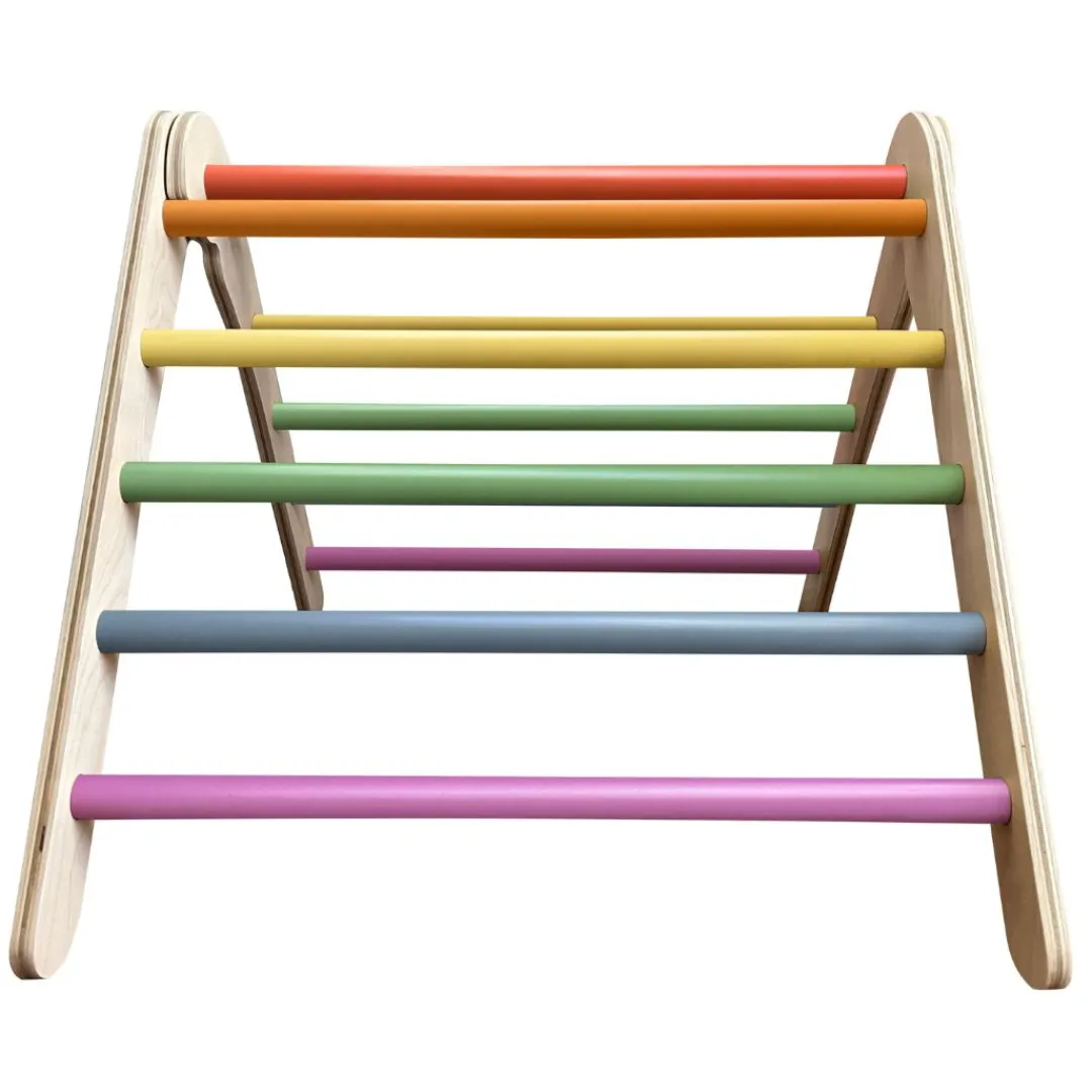 Bella Luna Toys 12-24 Months|Wooden Toys < Rainbow Climbing Triangle
