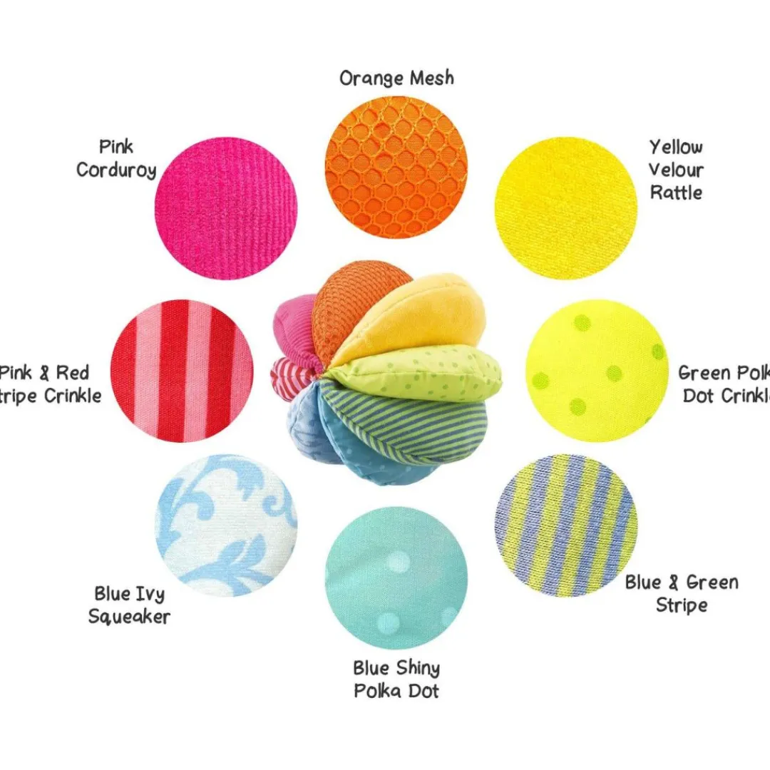 HABA 12-24 Months|2 Years < Rainbow Fabric Baby Ball