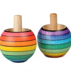 Mader Wooden Toys|4 Years < Rainbow Flip-Over Top Colors Vary